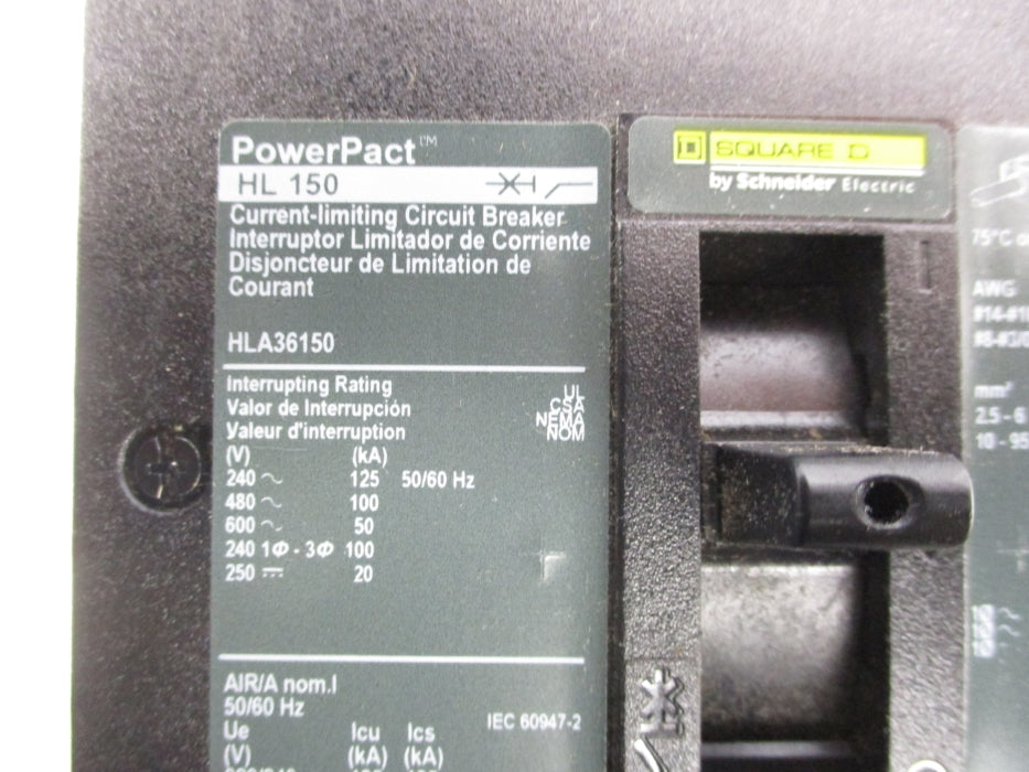 SQUARE D HLA36150 600V 150A NSNP