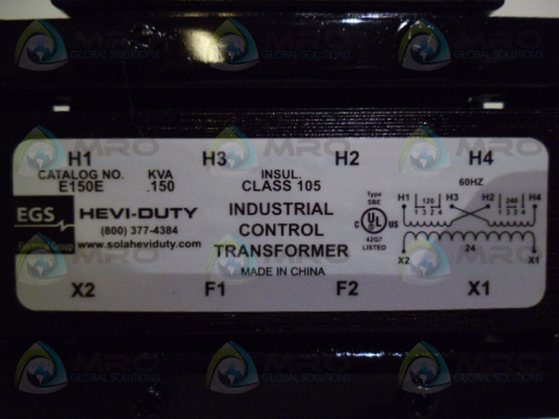 EGS E150E INDUSTRIAL CONTROL TRANSFORMER  NSMP