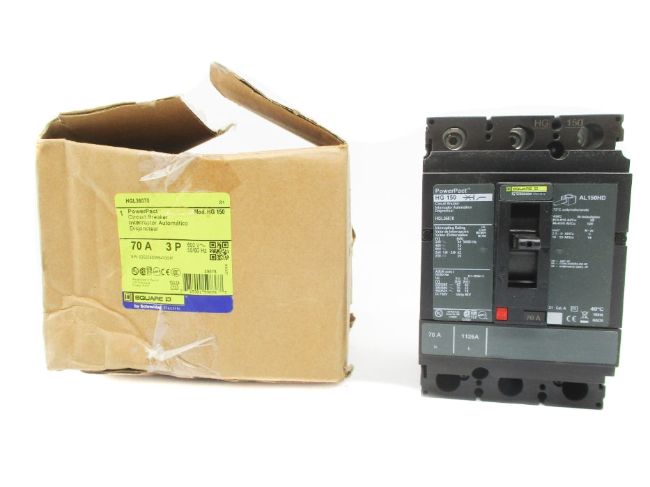 SQUARE D HGL36070 SER. S1 600V 70A NSMP