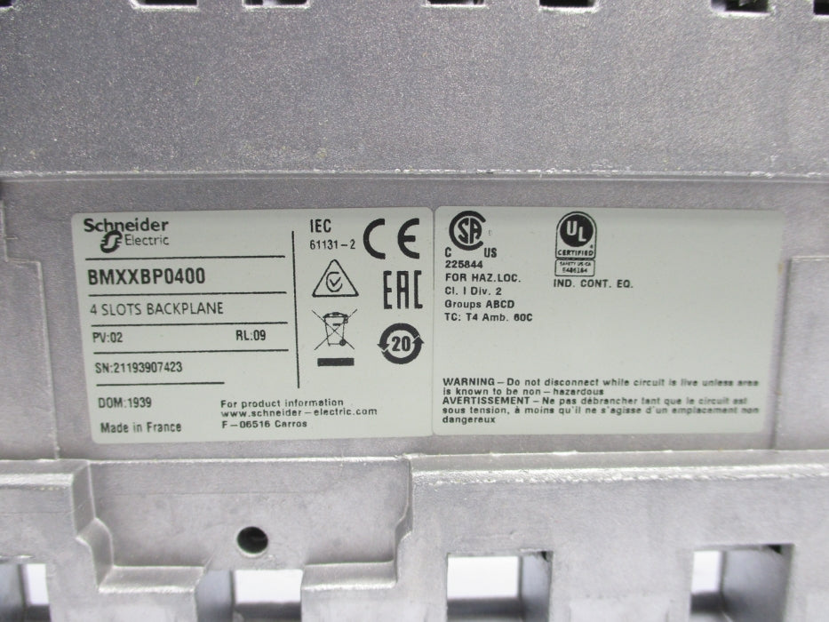 SCHNEIDER ELECTRIC BMXXBP0400 NSMP