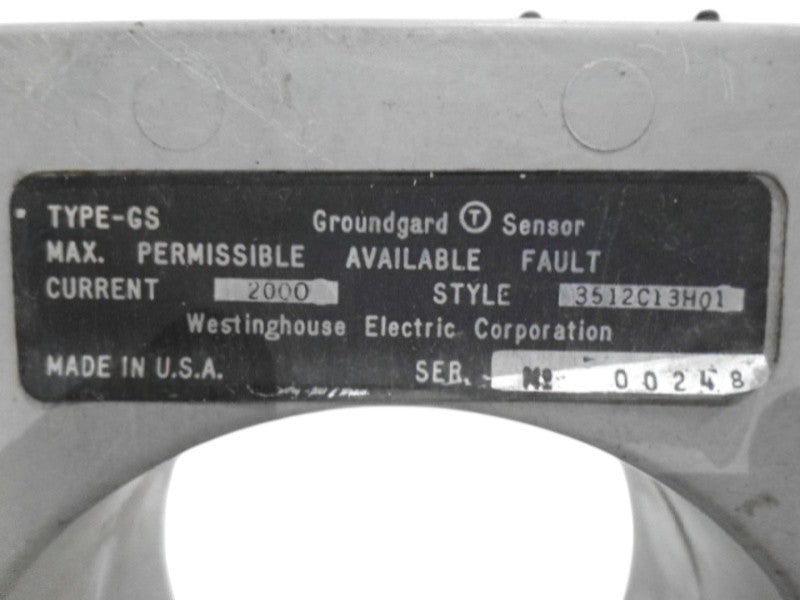 WESTINGHOUSE 3512C13H01 CURRENT TRANSFORMER  UNMP