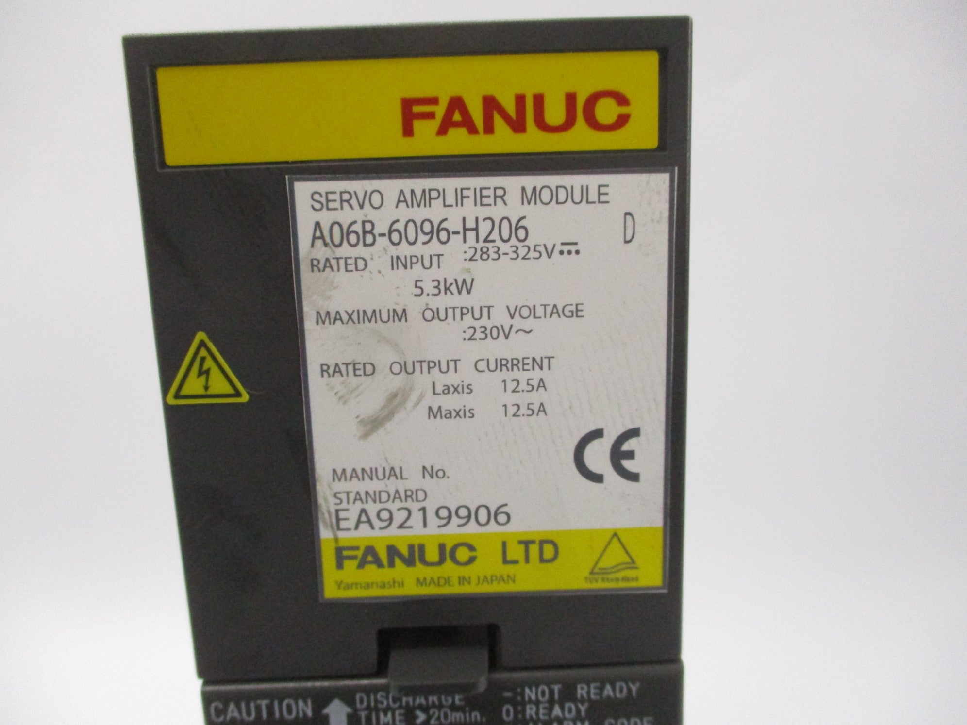 FANUC A06B-6096-H206 283-325V 12.5A UNMP