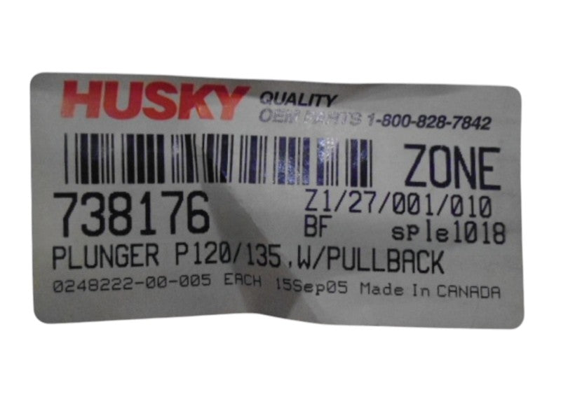 HUSKY 738176 PLUNGER P120/135, w/ PULL BACK NSNP