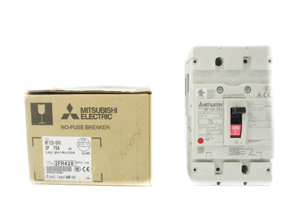 MITSUBISHI NF125-SVU3075 75A 200VAC NSMP
