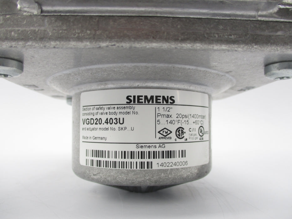 SIEMENS VGD20.403U 20PSI 2-1/4" NSMP