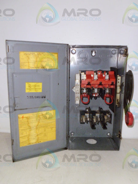 CUTLER HAMMER DH362NGK 60AMP HEAVY DUTY SAFETY SWITCH  UNMP