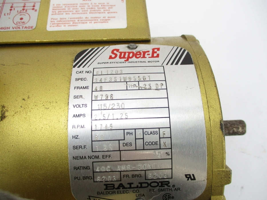 BALDOR EL1203 NSMP