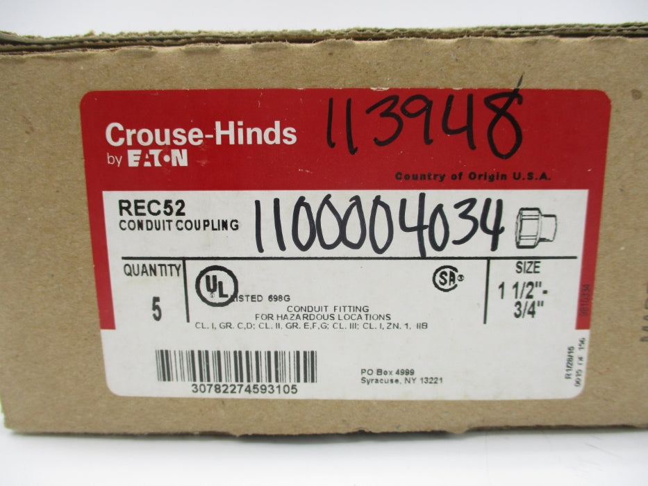 CROUSE HINDS REC52 (PKG OF 5) NSMP