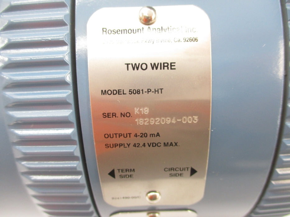 ROSEMOUNT 5081-P-HT 42.4VDC NSMP