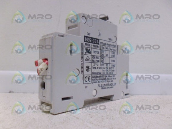 ALLEN BRADLEY 1492-CB1G060 SER. B CIRCUIT BREAKER 6A  UNMP
