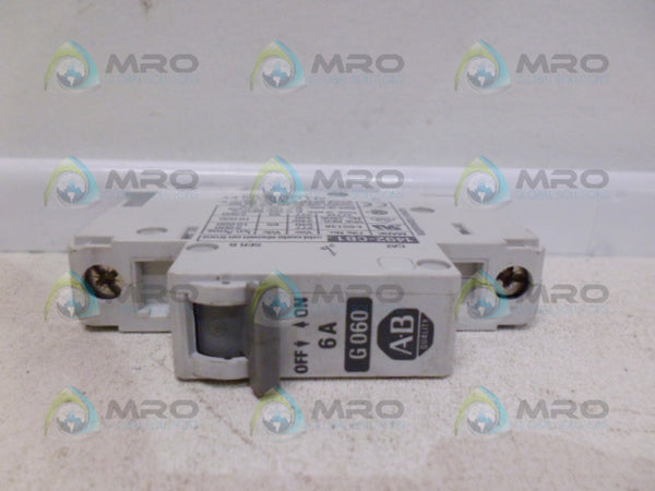 ALLEN BRADLEY 1492-CB1G060 SER. B CIRCUIT BREAKER 6A  UNMP