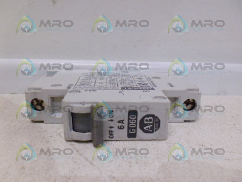 ALLEN BRADLEY 1492-CB1G060 SER. B CIRCUIT BREAKER 6A  UNMP