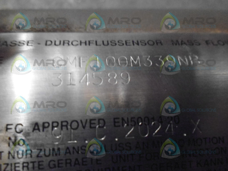 MICRO MOTION CMF100M339NB MASS FLOW SENSOR  NSNP