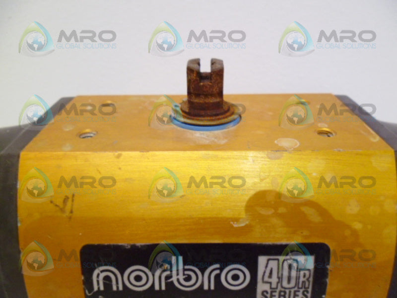 NORBRO 40R SERIES 15-RDB40-1SD1E0-C PNEUMATIC ACTUATOR (AS PICTURED)  UNMP