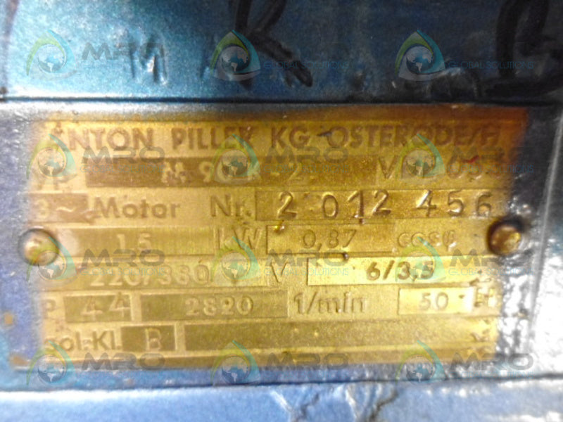 ANTON PILLER M90K-2 VDE0536 2012456 MOTOR  UNMP