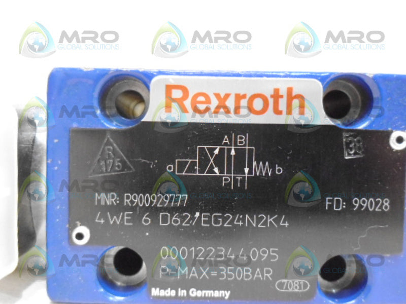 REXROTH 4WE6D62/EG24N2K4 DIRECTIONAL VALVE  NSNP