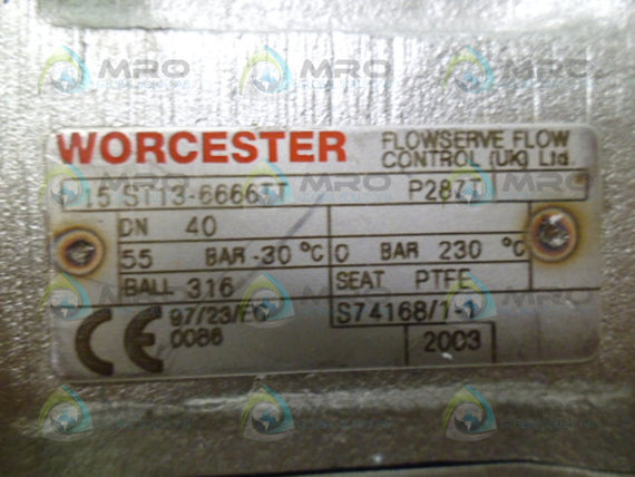 WORCESTER 15ST13-6666TT BALL VALVE NSNP