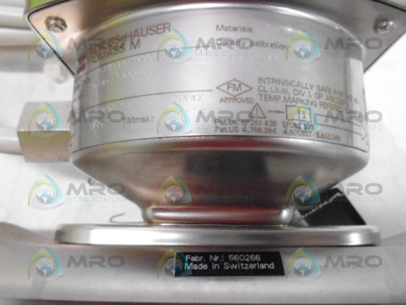 ENDRESS+HAUSER 63MT15-99G00B26B1F F2-FT-20212 FLOW METER NSNP