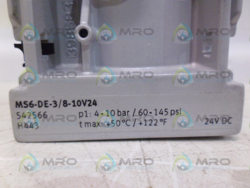 FESTO MS6-DE-3/8-10V24 SOFT START VALVE NSNP