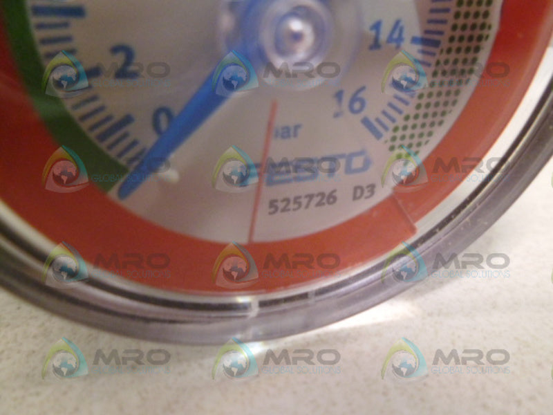 FESTO MA-40-16-R1/8-E-RG 525726 PRESSURE GAUGE *NEW IN BOX*