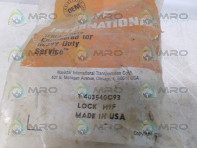 INTERNATIONAL 403540C93 CYLINDER LOCK *NEW IN FACTORY BAG*
