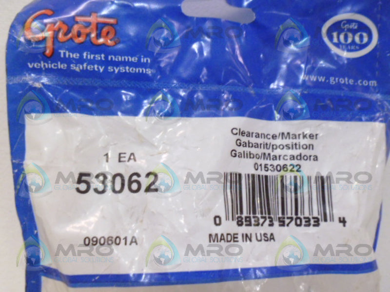 GROTE 53062 SIDE TURN LAMP *NEW IN FACTORY BAG*