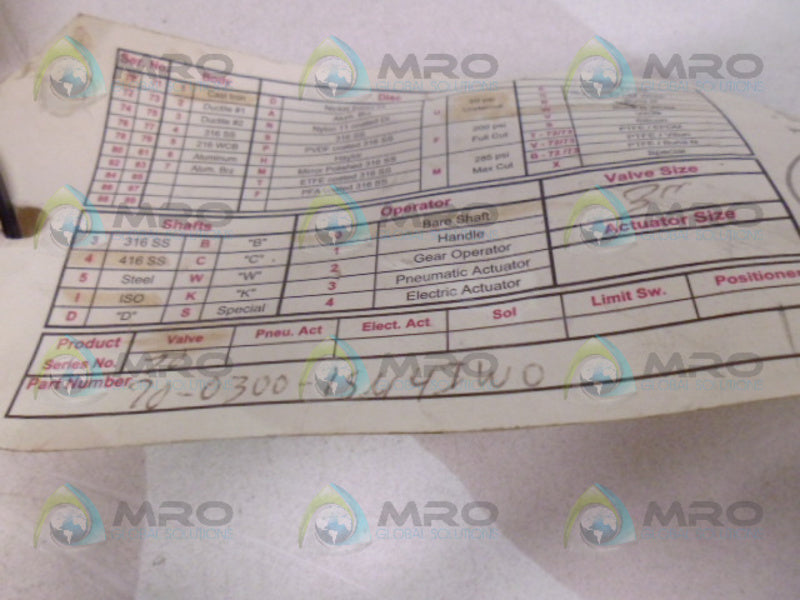 FLOWLINE 70-0300-1SM4IW0 3" NSNP