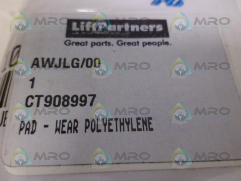 LIFT PARTNERS CT908997 WEAR POLYE PAD NSMP