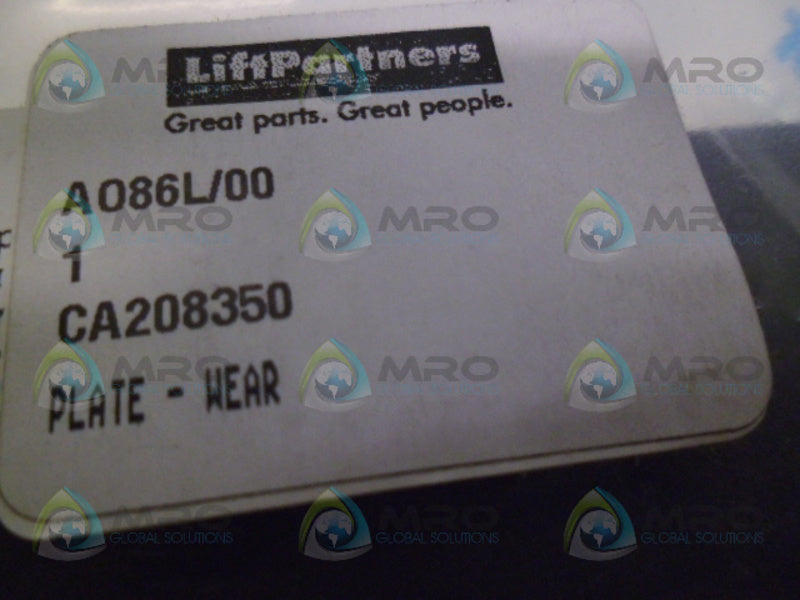 LIFT PARTNERS CA208350 WEAR PLATE NSMP
