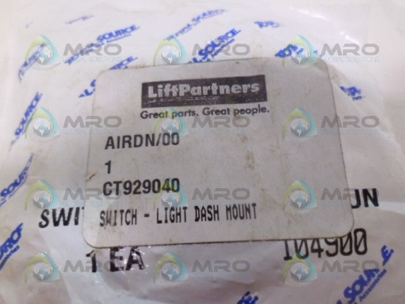 LIFT PARTNERS CT929040 LIGHT DASH MOUNT SWITCH NSMP
