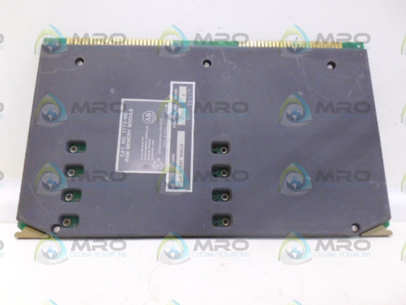 ALLEN BRADLEY 1772-ME SER. A F/W 1 RAM MEMORY MODULE UNMP