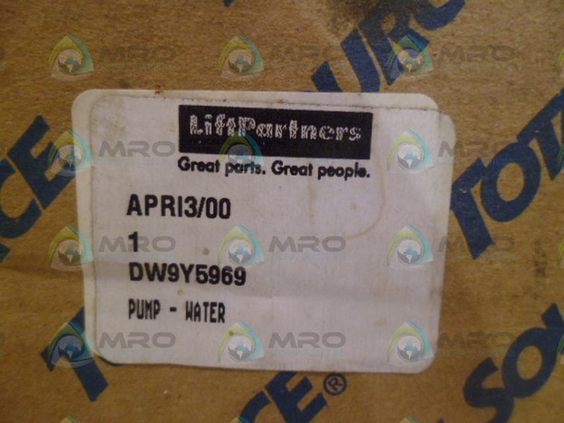 LIFT PARTNERS DW9Y5969 WATER PUMP NSMP