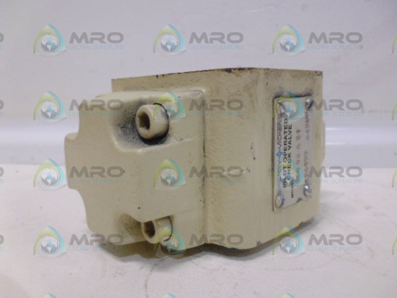 VICKERS 4CG03A21 PILOT OPERATED CHAECK VALVE UNMP