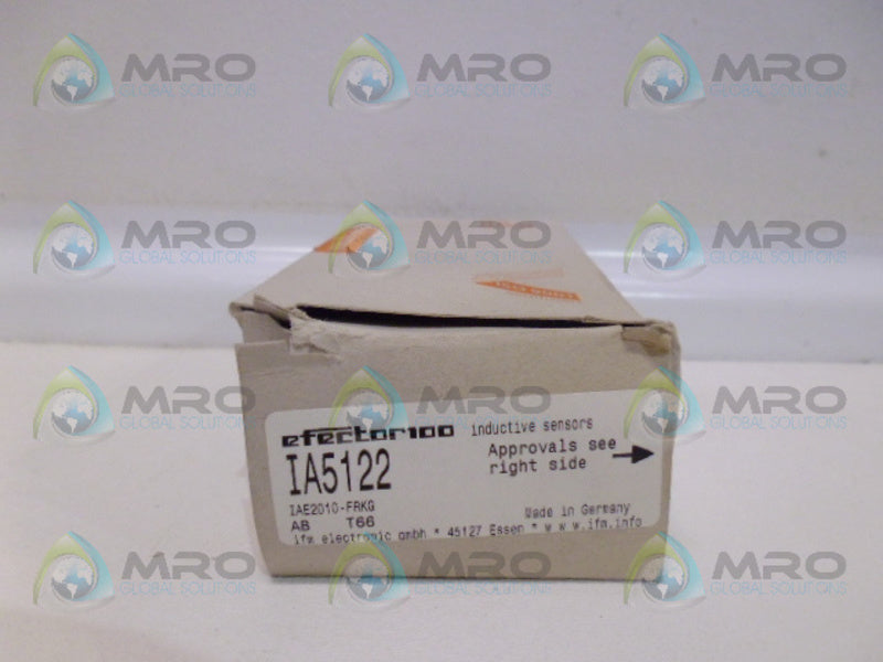 IFM EFECTOR IA5122 INDUCTIVE PROXIMITY SENSOR NSMP