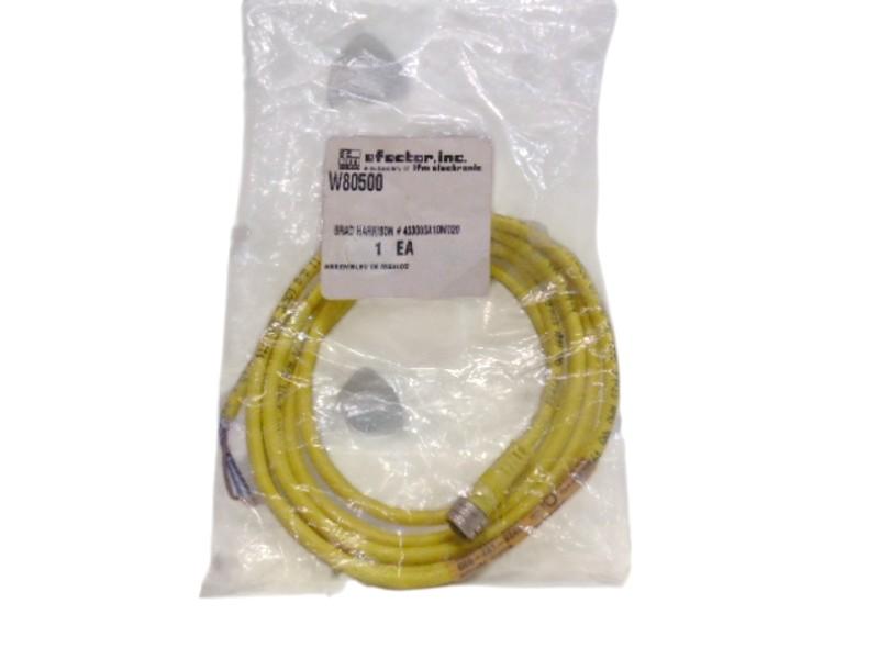 IFM EFECTOR W80500 SOCKET FOR SENSORS W/ M12 CONNECTOR NSMP