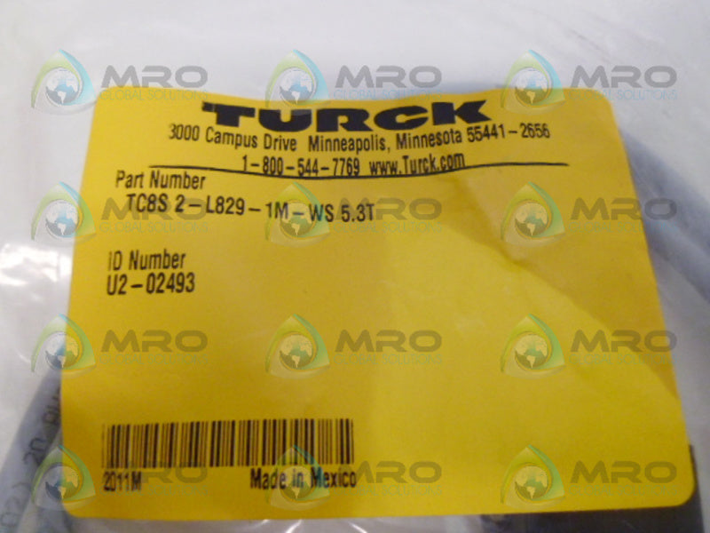 TURCK TC8S 2-L829-1M-WS5.3T VALVE PLUG NSMP