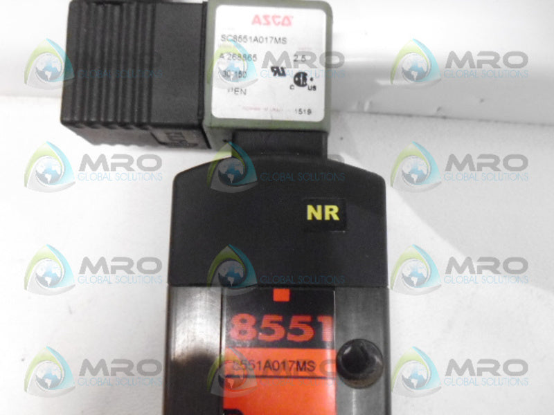 ASCO SC8551A017MS SOLENOID VALVE UNMP