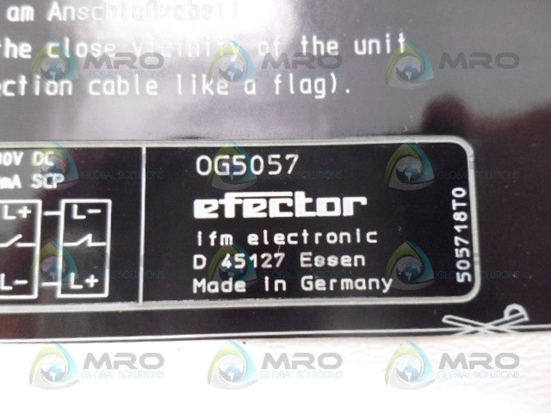IFM EFECTOR OG5057 DIFFUSE REFLECTION SENSOR NSMP