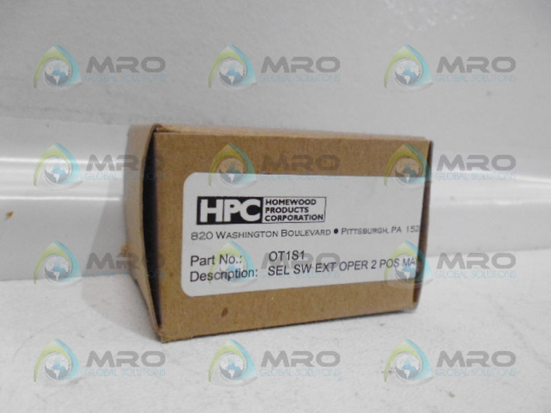 HPC OT1S1 SEL SW EXT OPER 2 POS MAIN NSMP