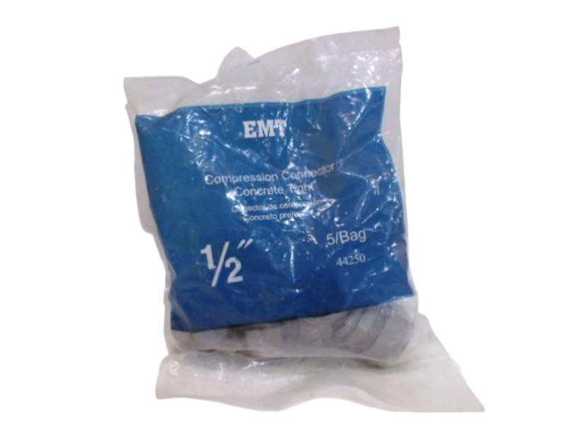 EMT 44250 COMPRESSION CONNECTOR 1/2" ( PK OF 5) NSMP