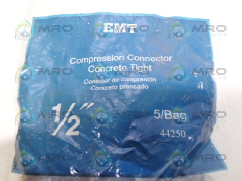 EMT 44250 COMPRESSION CONNECTOR 1/2" ( PK OF 5) NSMP