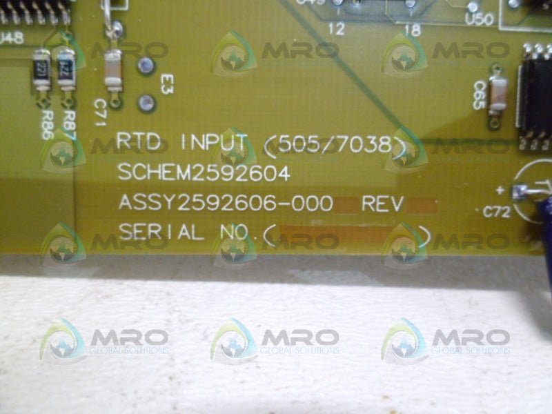 SIEMENS 505-7038 INPUT MODULE UNMP