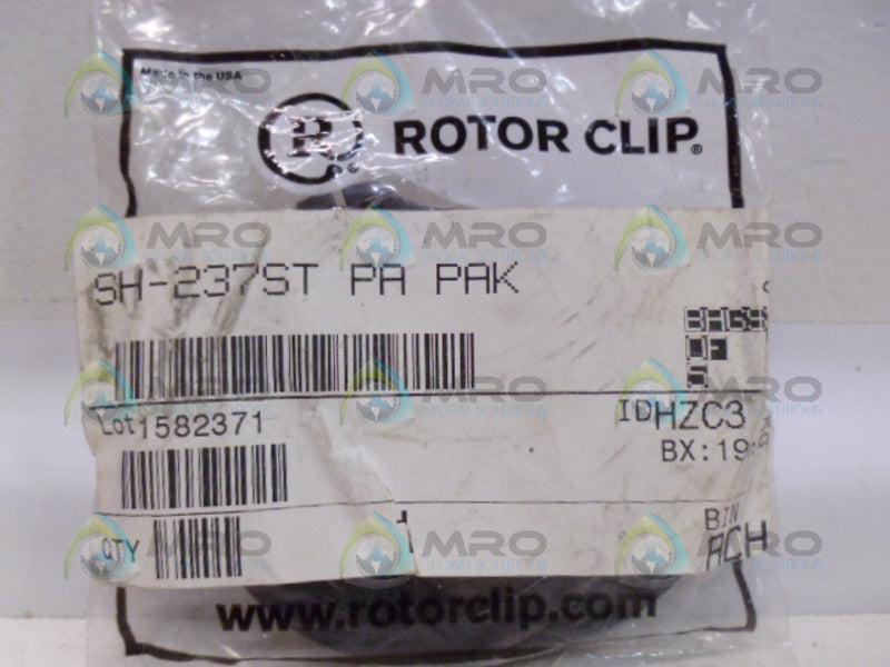 ROTOR CLIP SH-237ST RETAINING RINGS (PK OF 5) NSMP