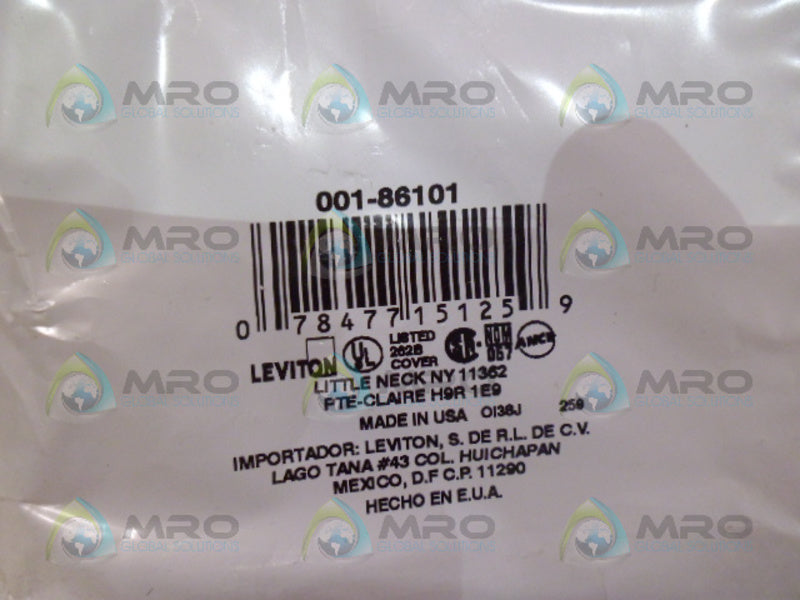 LEVITON 001-86101 COVER PLATE NSMP