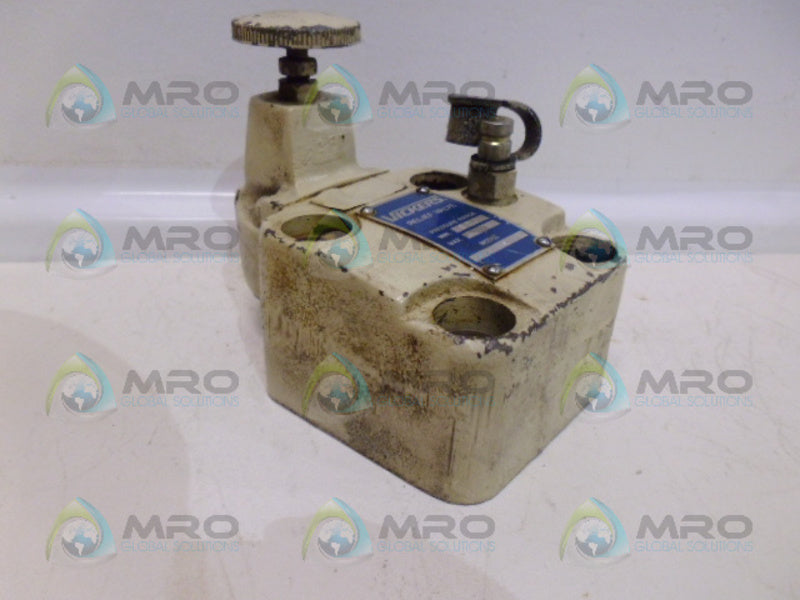 VICKERS CG06BY50 RELIEF VALVE (AS PICTURED) UNMP
