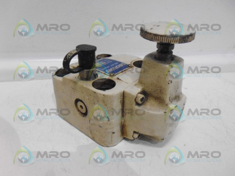 VICKERS CG06BY50 RELIEF VALVE (AS PICTURED) UNMP