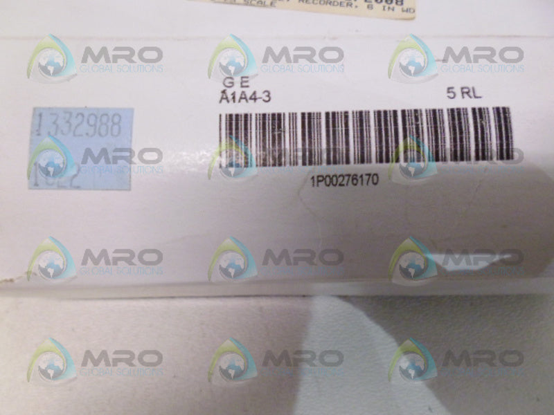 GE A1A4-3 CHART PAPER (PK OF 5)NSMP
