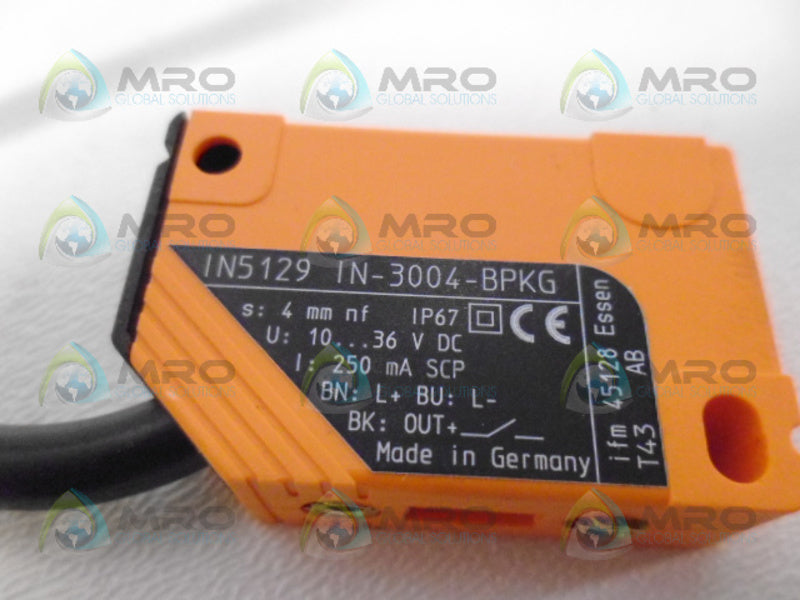 IFM EFECTOR IN5129 INDUCTIVE PROXIMITY SENSOR UNMP