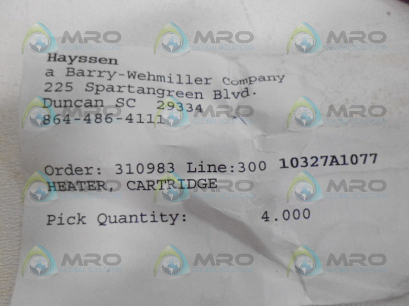 HAYSSEN 10327A1077 SENSOR PROBE NSNP