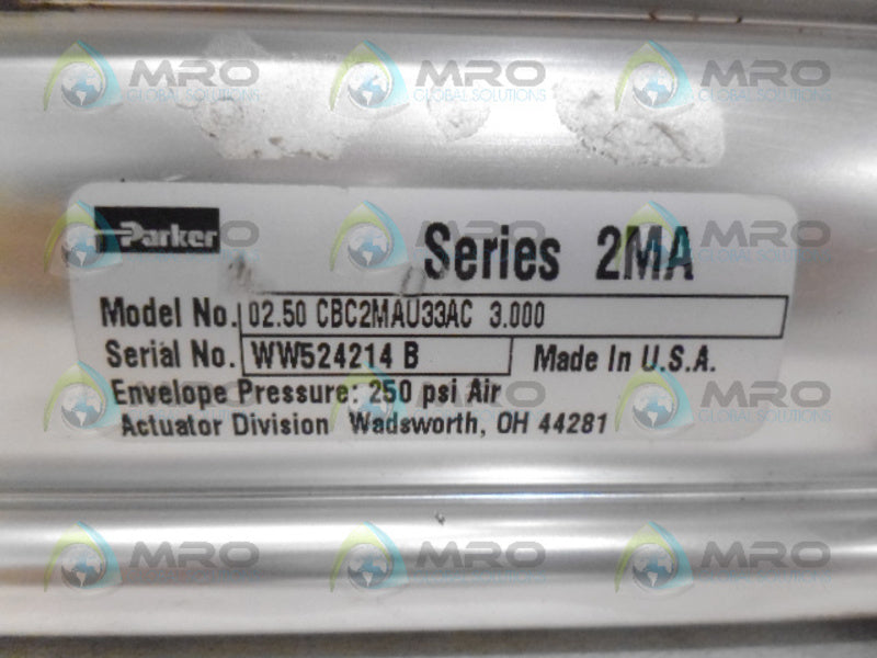PARKER 02.50CBC2MAU33AC3.000 CYLINDER NSNP